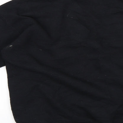 Mens UK Size XS New Look Black Henley Sweatshirt