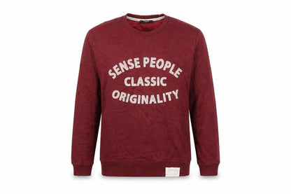 Empolham Mens Red   Pullover Sweatshirt Size L