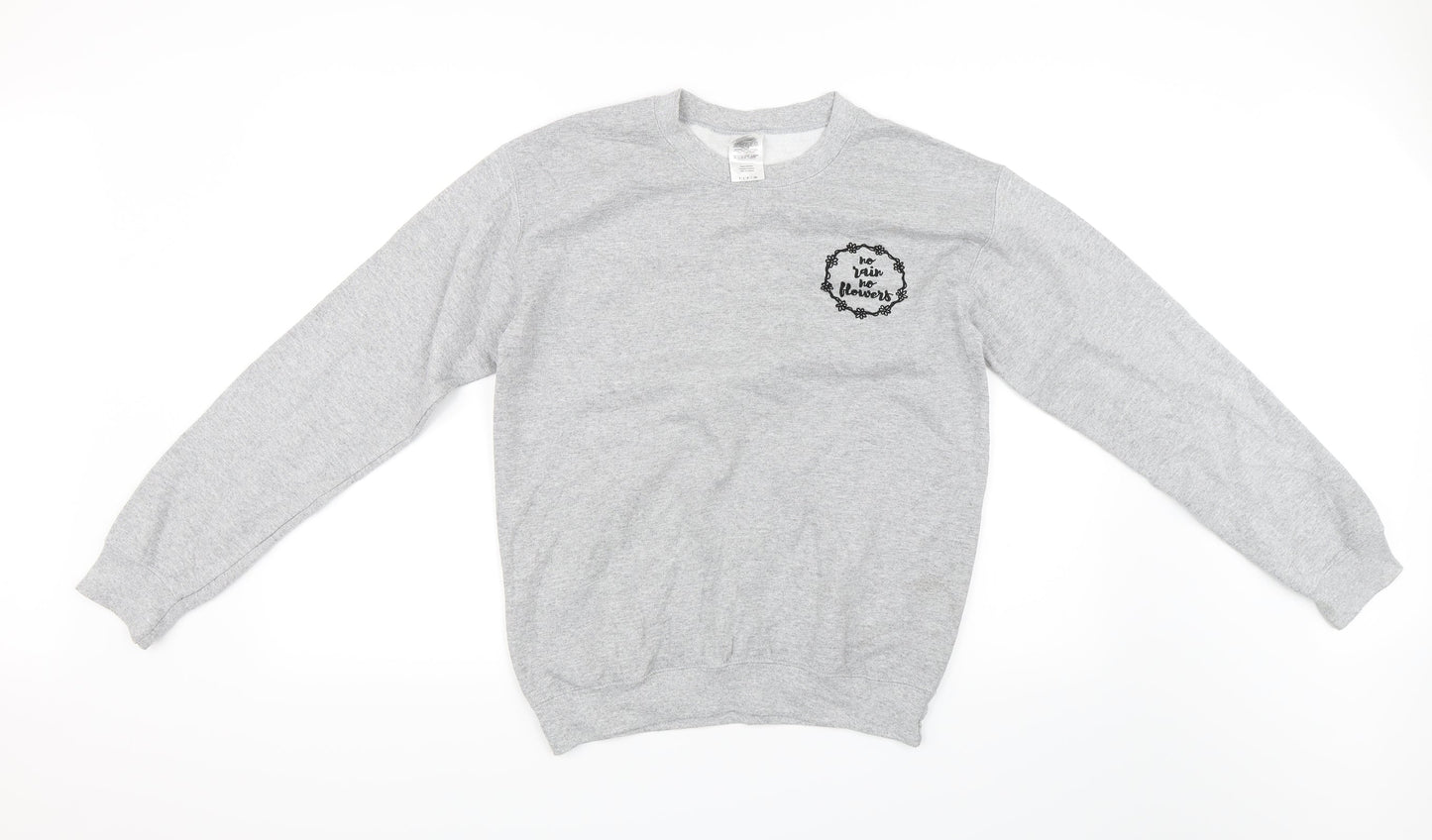 Gildan Womens Grey   Pullover Sweatshirt Size S