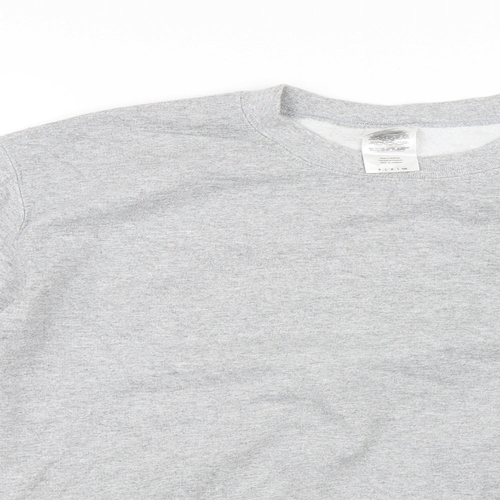 Gildan Womens Grey   Pullover Sweatshirt Size S