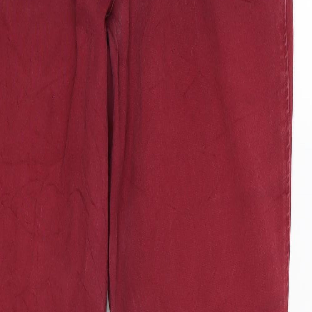 Dublin Womens Red  Denim Skinny Jeans Size 12 L29 in