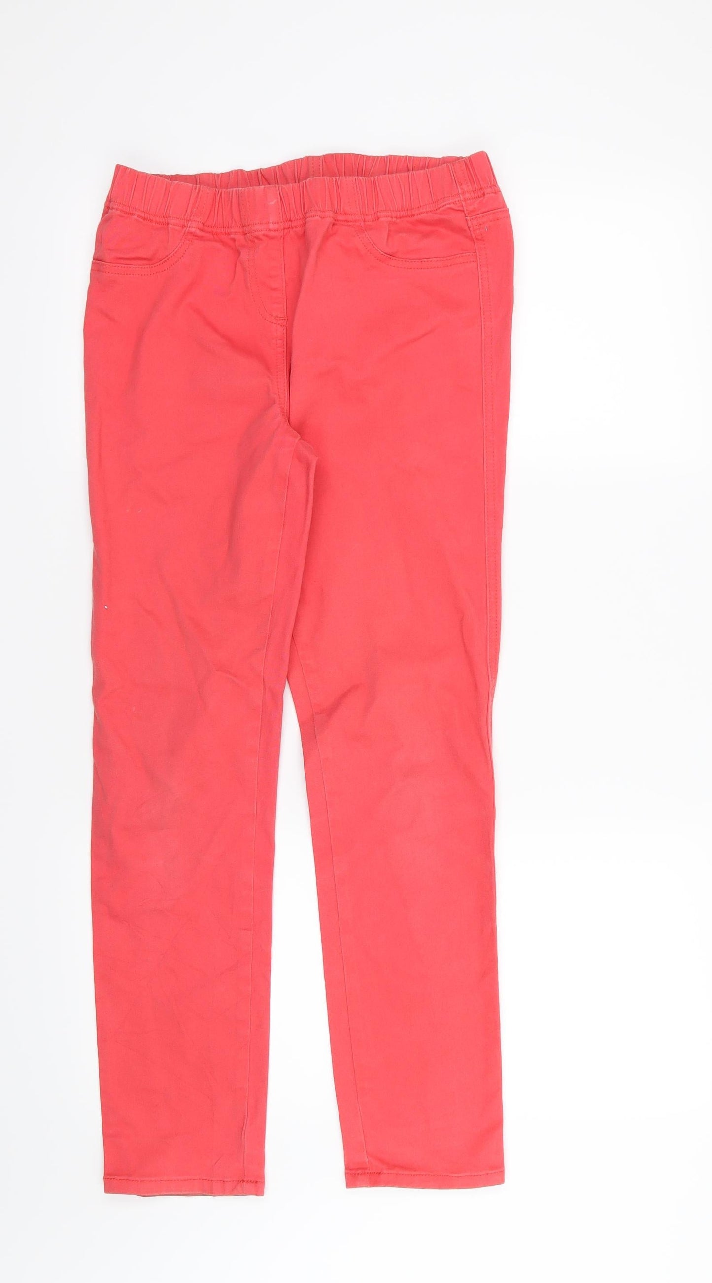 George Womens Red  Denim Jegging Jeans Size 10 L27 in - Short leg