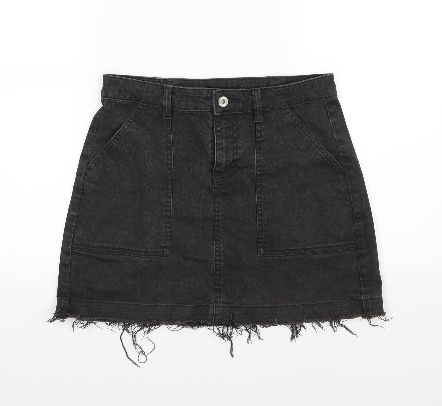 Womens UK Size 28 in Preworn A-Line Denim Skirt