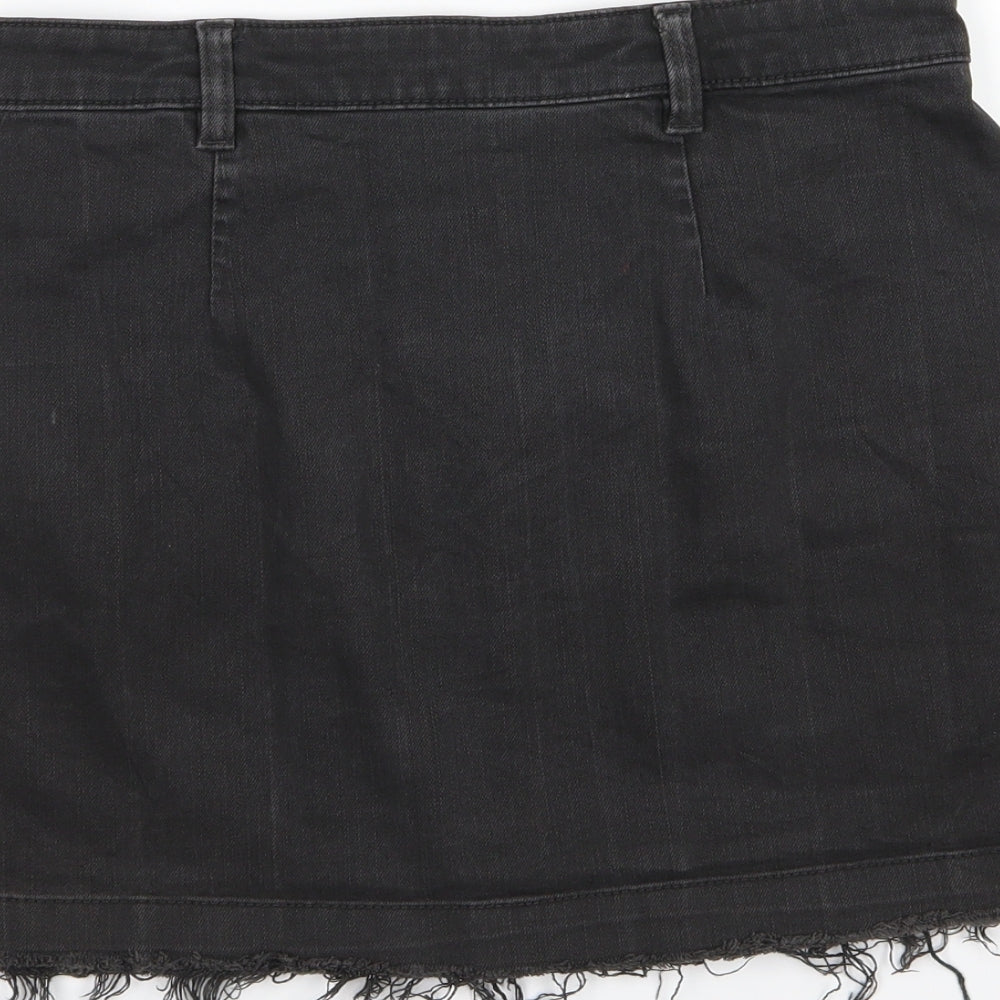 Womens UK Size 28 in Preworn A-Line Denim Skirt
