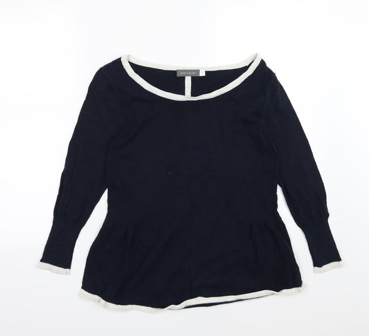 Mint Velvet Womens Blue  Knit Pullover Jumper Size 10