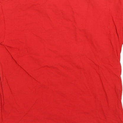 Fruit of the Loom Boys Red  Jersey Basic T-Shirt Size 9-10 Years  - Mallorca