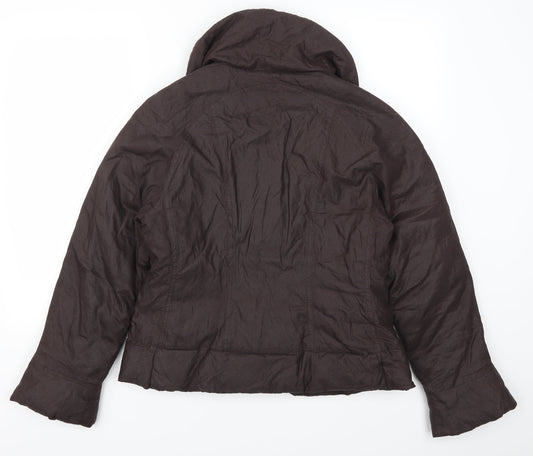 Womens UK Size M Per Una Brown Overcoat