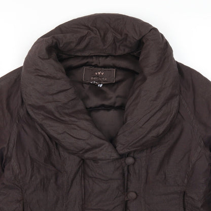 Womens UK Size M Per Una Brown Overcoat