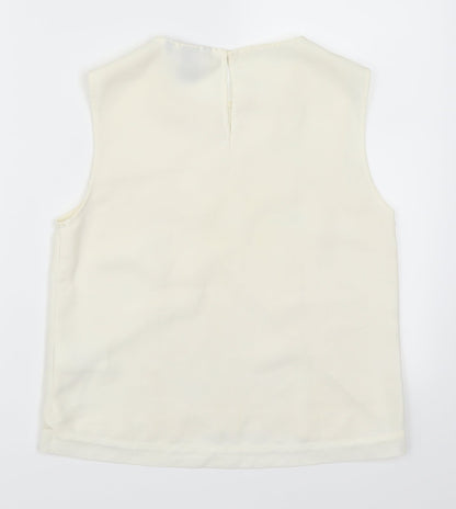 H&M Womens Beige   Basic T-Shirt Size 6