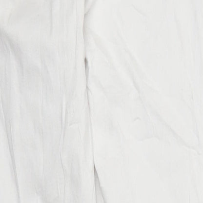 Bershka Womens White  Denim Cropped Jeans Size 6 L25 in