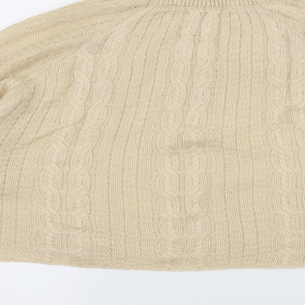 Preworn Womens Beige  Knit Pullover Jumper Size L
