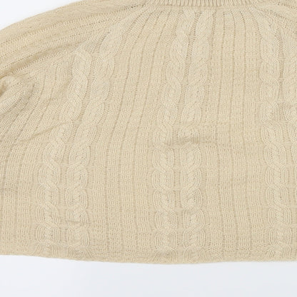 Preworn Womens Beige  Knit Pullover Jumper Size L