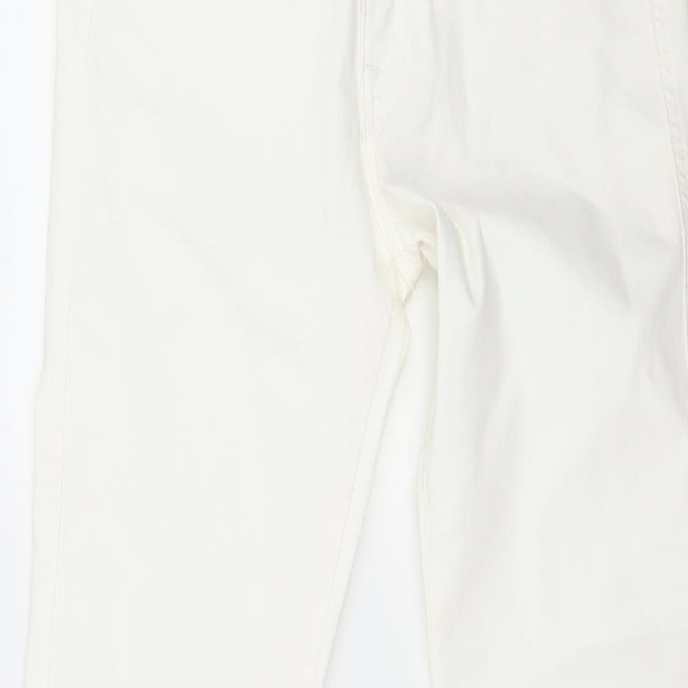 Womens UK Size 29 in H&M Regular Fit Skinny White Jeans