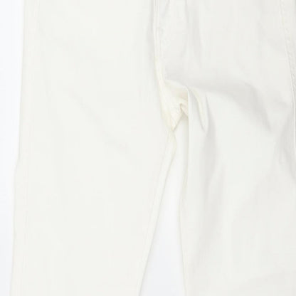 Womens UK Size 29 in H&M Regular Fit Skinny White Jeans