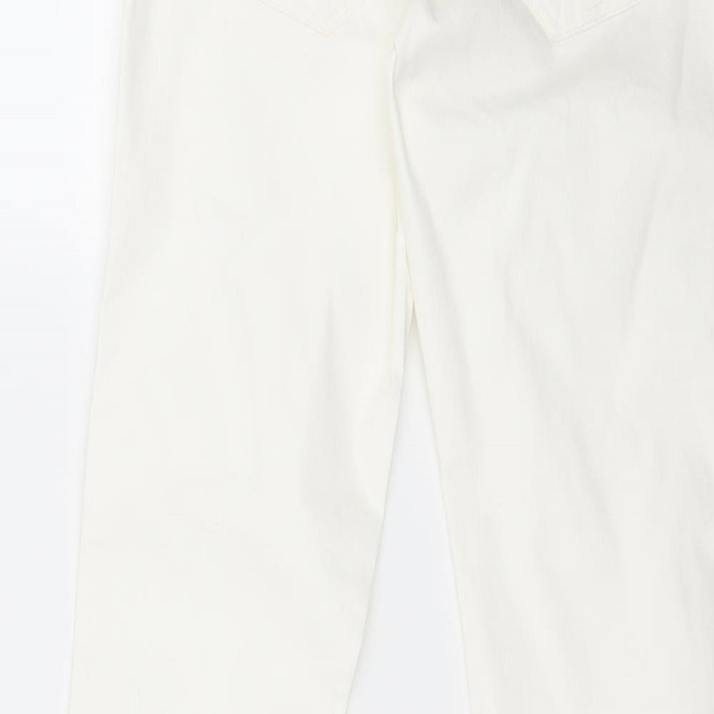Womens UK Size 29 in H&M Regular Fit Skinny White Jeans