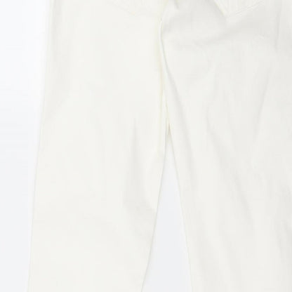 Womens UK Size 29 in H&M Regular Fit Skinny White Jeans