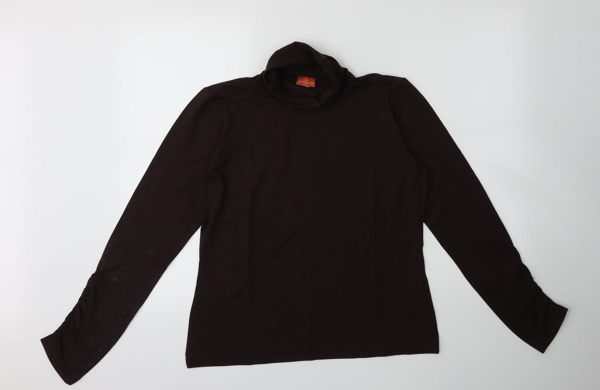 cryillus Womens Brown   Basic T-Shirt Size L