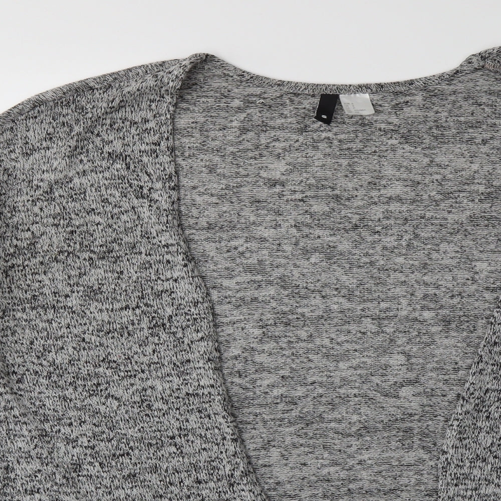 H&M Womens Grey  Knit Cardigan Jumper Size S