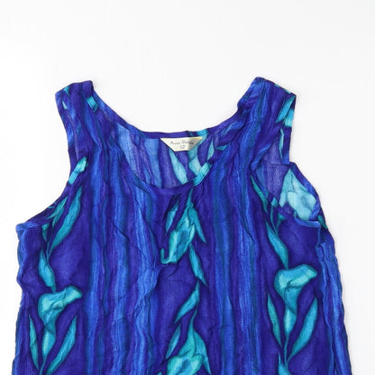 Anne Morella Womens Blue   Basic Tank Size 12