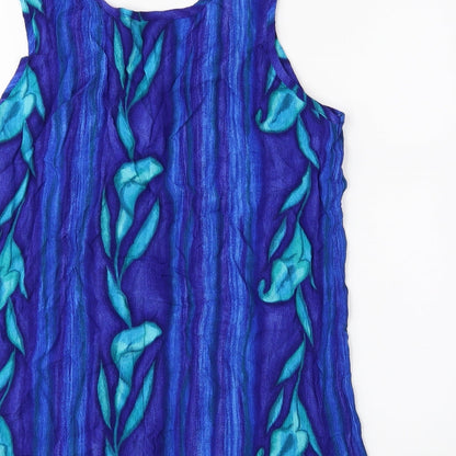 Anne Morella Womens Blue   Basic Tank Size 12