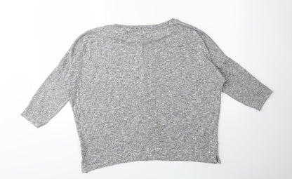 Primark Womens Grey  Knit Pullover Jumper Size 10