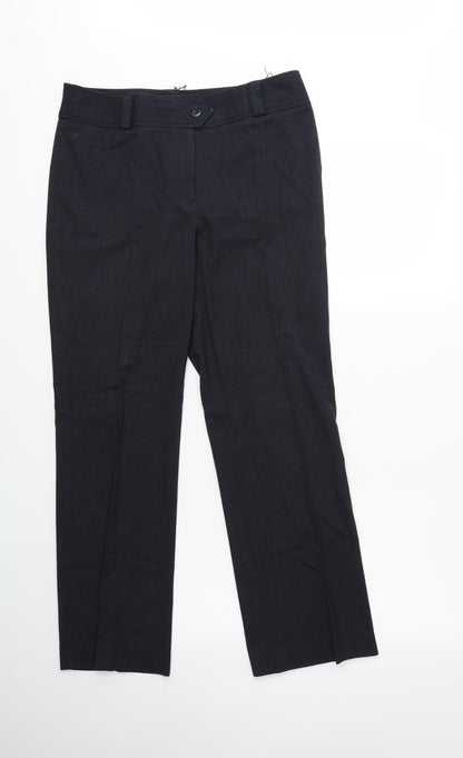 Womens UK Size 10 NEXT Regular Fit  Blue Trousers