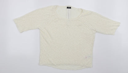 F&F Womens Beige   Pullover Jumper Size 14