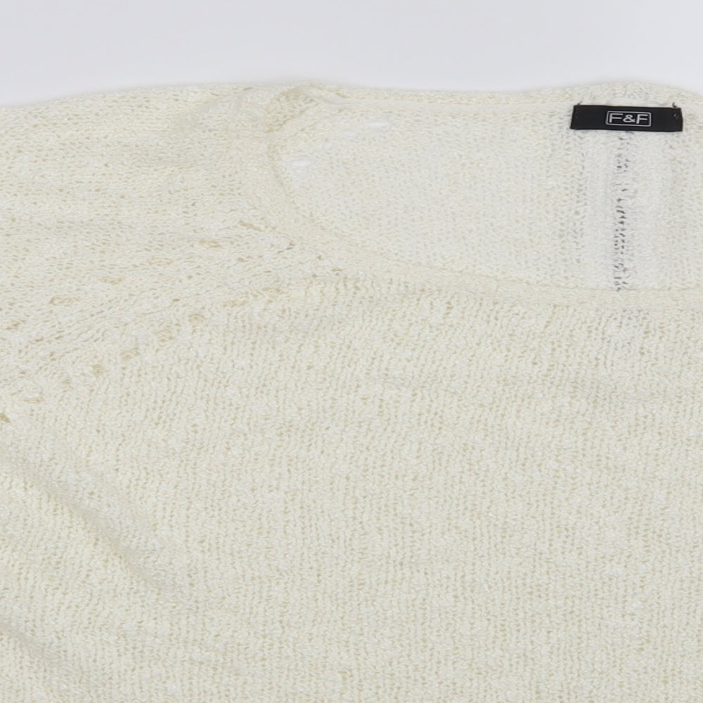 F&F Womens Beige   Pullover Jumper Size 14