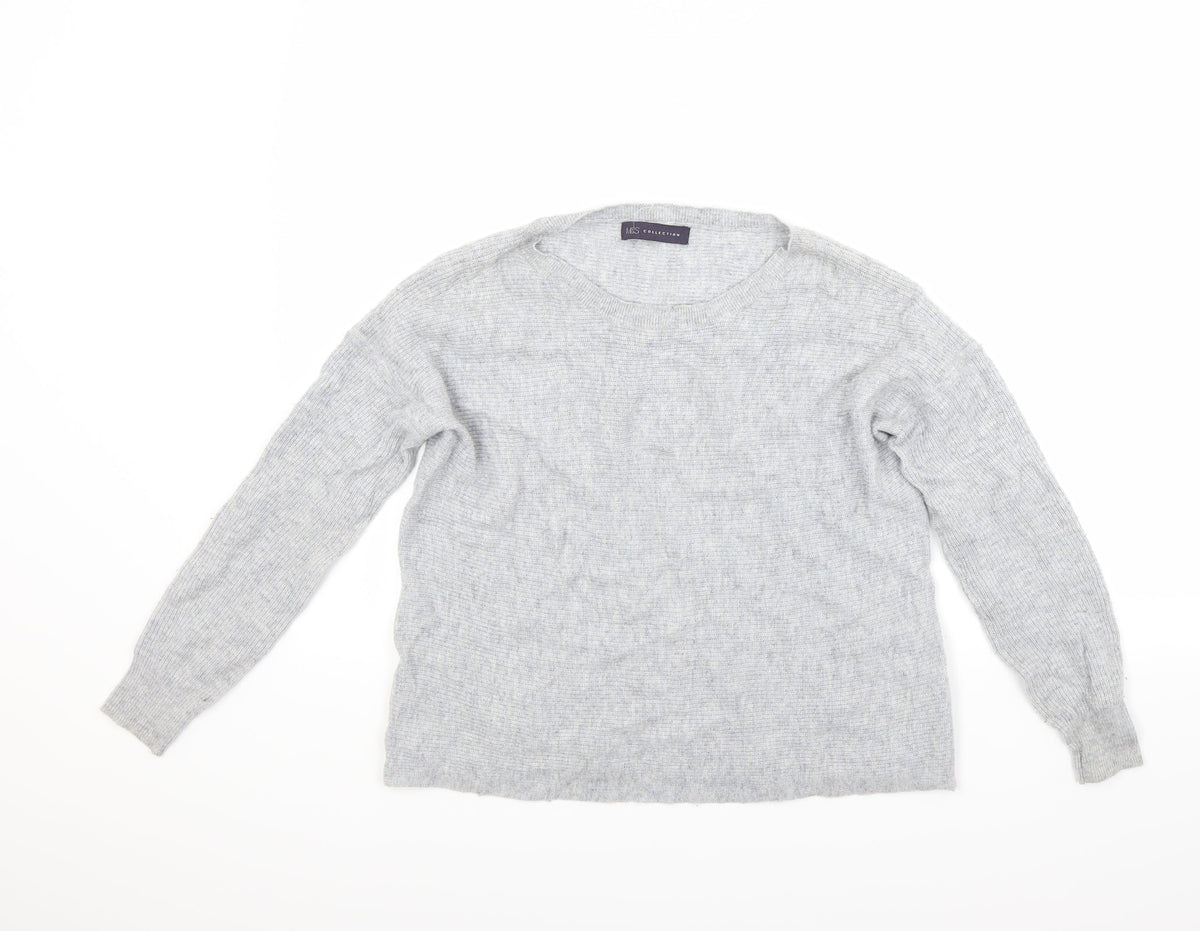 Marks & Spencer Womens Grey   Pullover Jumper Size 8