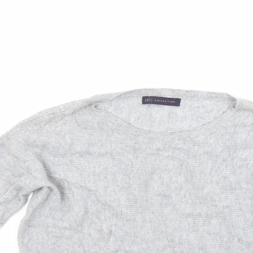 Marks & Spencer Womens Grey   Pullover Jumper Size 8