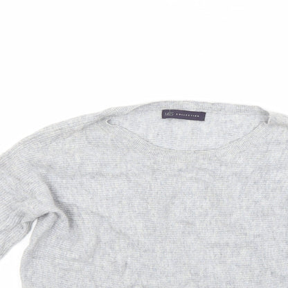 Marks & Spencer Womens Grey   Pullover Jumper Size 8