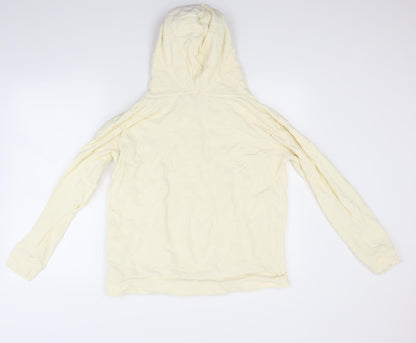 Miss Selfridge Womens White   Pullover Hoodie Size M