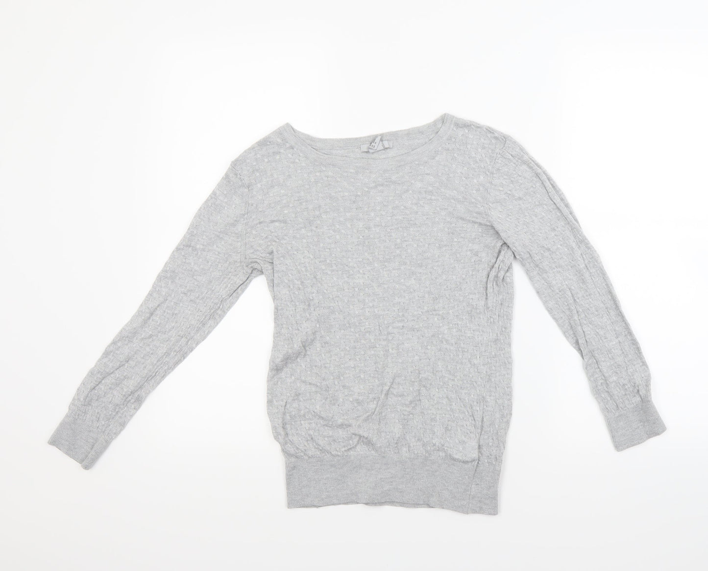 H&M Girls Grey   Pullover Jumper Size 15 Years