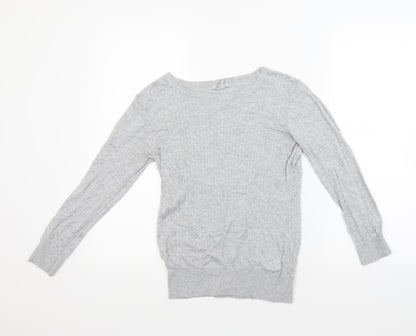 H&M Girls Grey   Pullover Jumper Size 15 Years