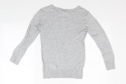 H&M Girls Grey   Pullover Jumper Size 15 Years