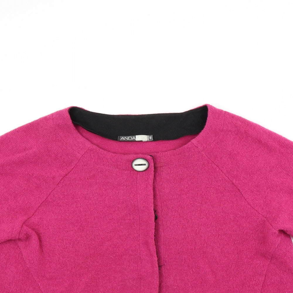 andamio Womens Pink   Pullover Jumper Size 18