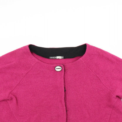 andamio Womens Pink   Pullover Jumper Size 18