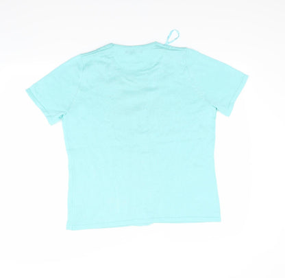Womens UK Size M BM Green Basic Blouse