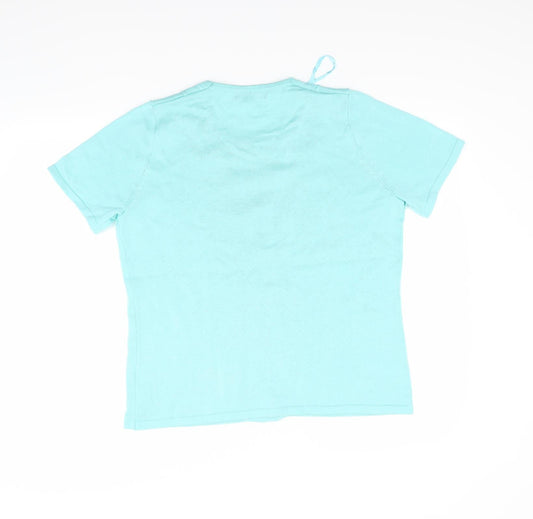 Womens UK Size M BM Green Basic Blouse