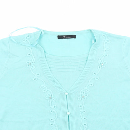 Womens UK Size M BM Green Basic Blouse