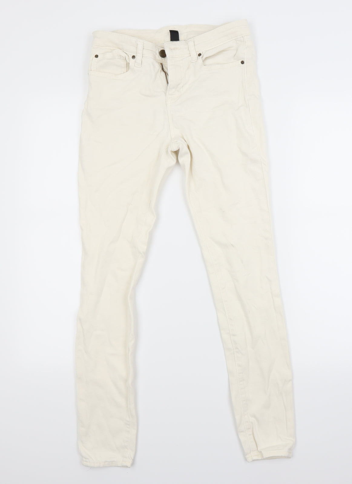 Gap Womens White  Denim Skinny Jeans Size 6 L27 in