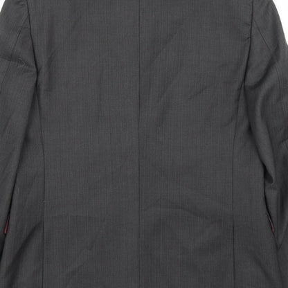 Trueman Mens Grey   Jacket Suit Jacket Size 36