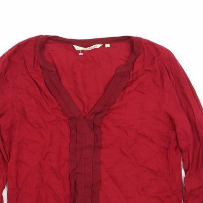 Denim Womens Red   Basic Blouse Size S