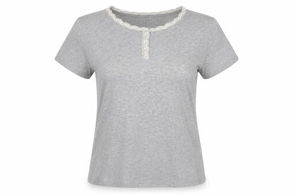 Womans Secret Womens Grey   Basic T-Shirt Size 10
