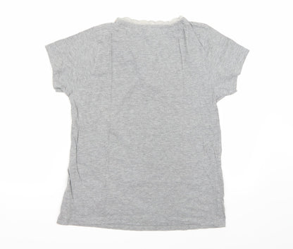 Womans Secret Womens Grey   Basic T-Shirt Size 10