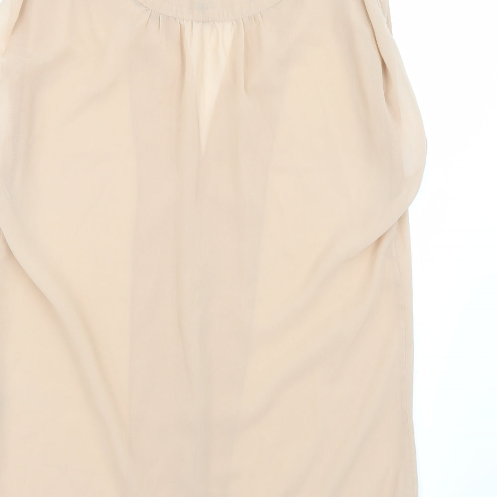 W118 Womens Beige   Basic Blouse Size S