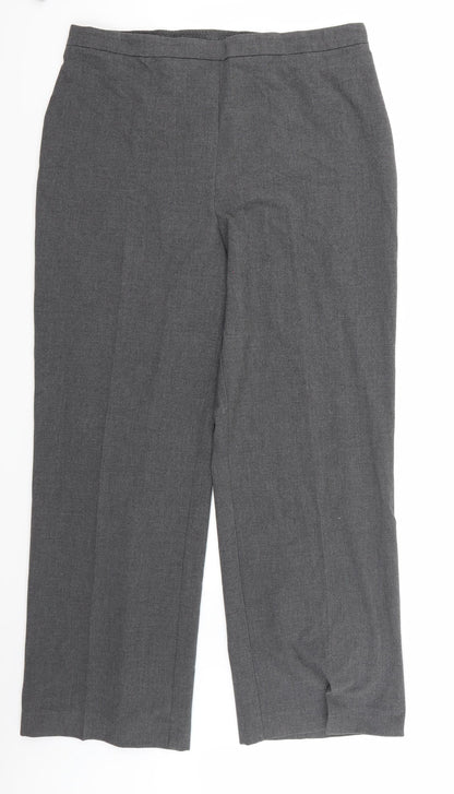 Womens UK Size 16 Slimma Regular Fit  Grey Trousers