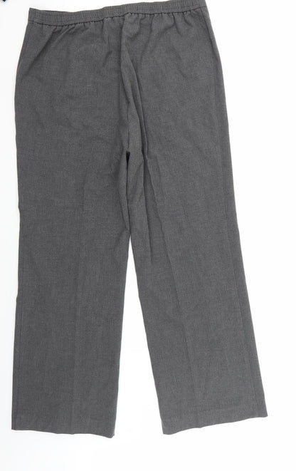 Womens UK Size 16 Slimma Regular Fit  Grey Trousers