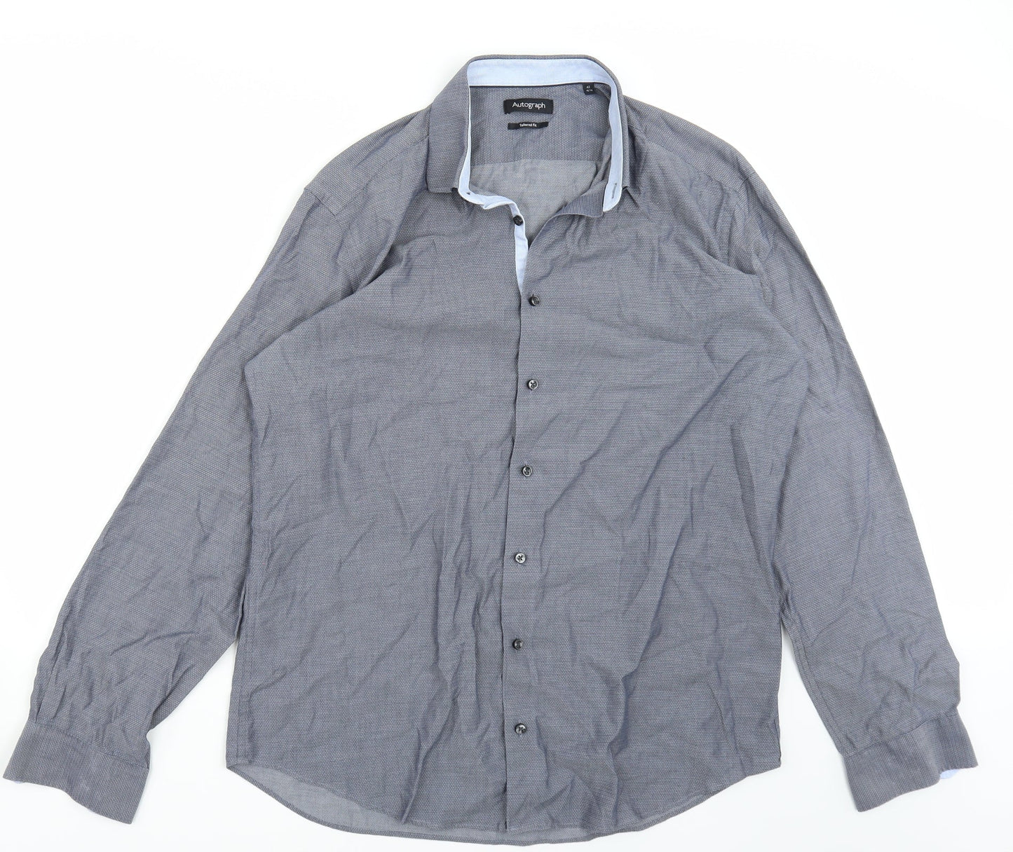 Autograph Mens Blue    Button-Up Size 42