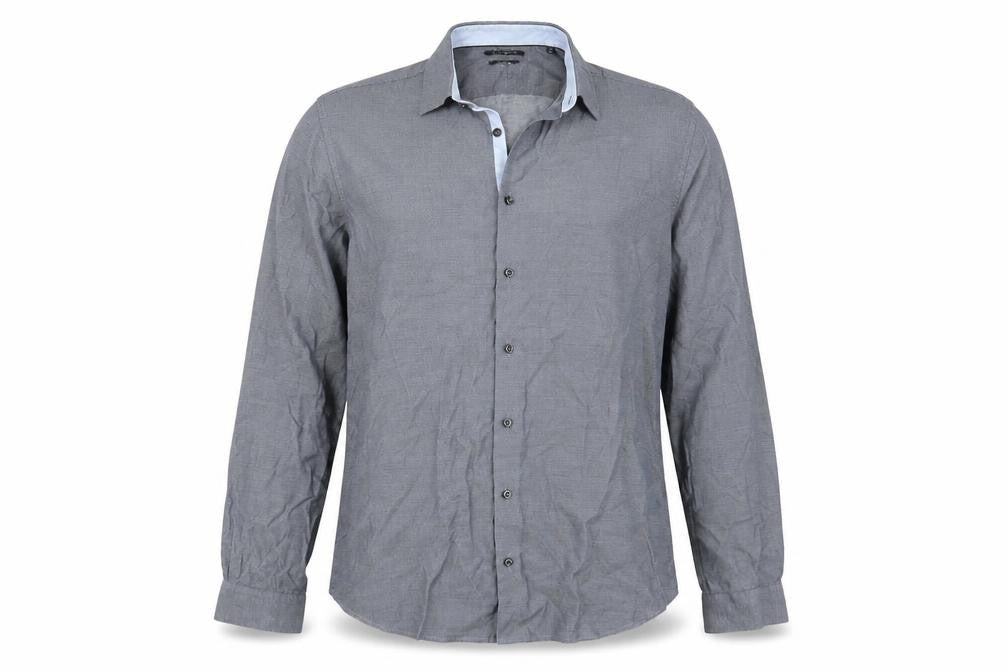 Mens UK Size 42 Autograph Blue  Button-Up Long Sleeve Casual Shirt
